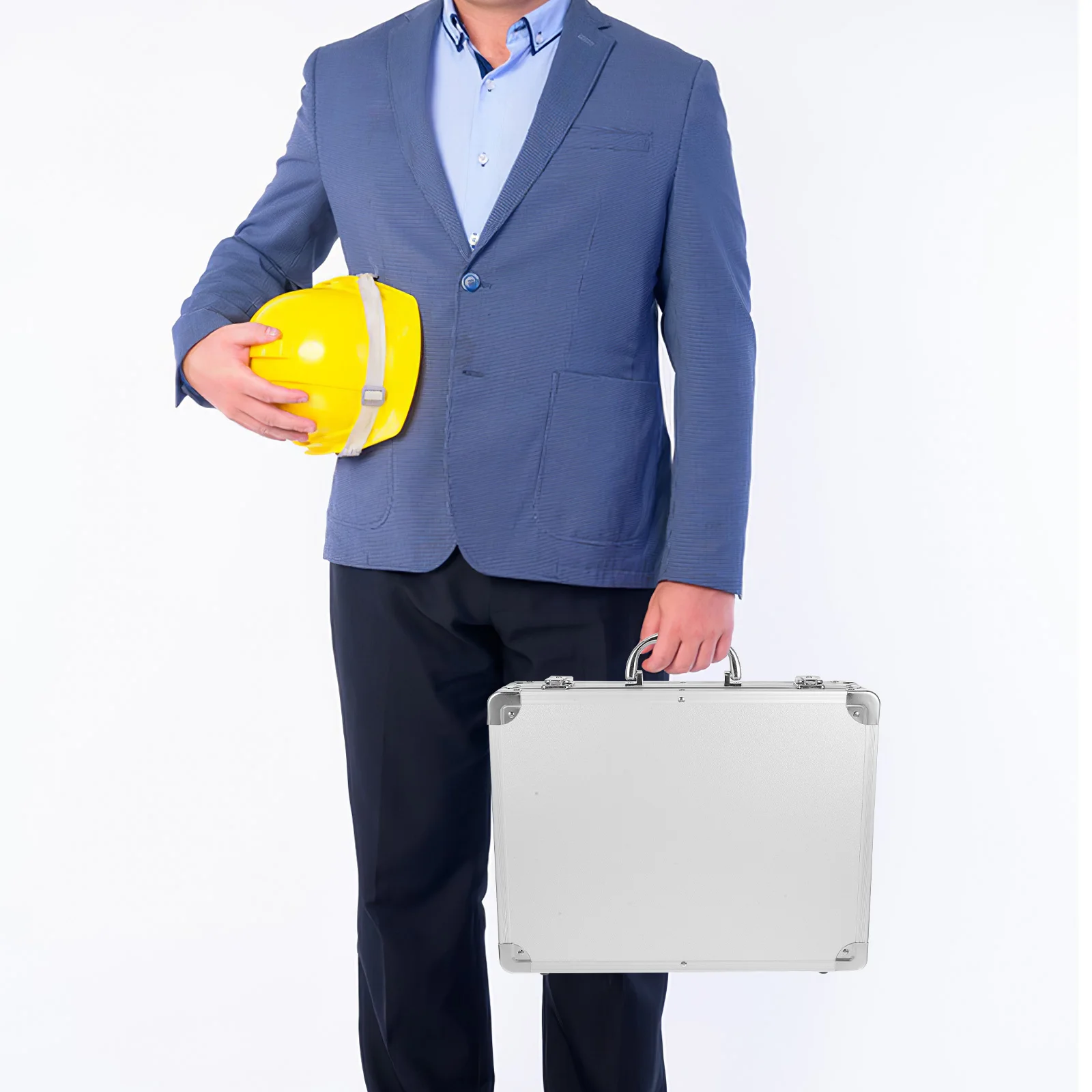 

Large Capacity Aluminum Tool Box Shockproof Multi-Function Storage Organizer for Tools Accessories Medicine Travel Handy Carry