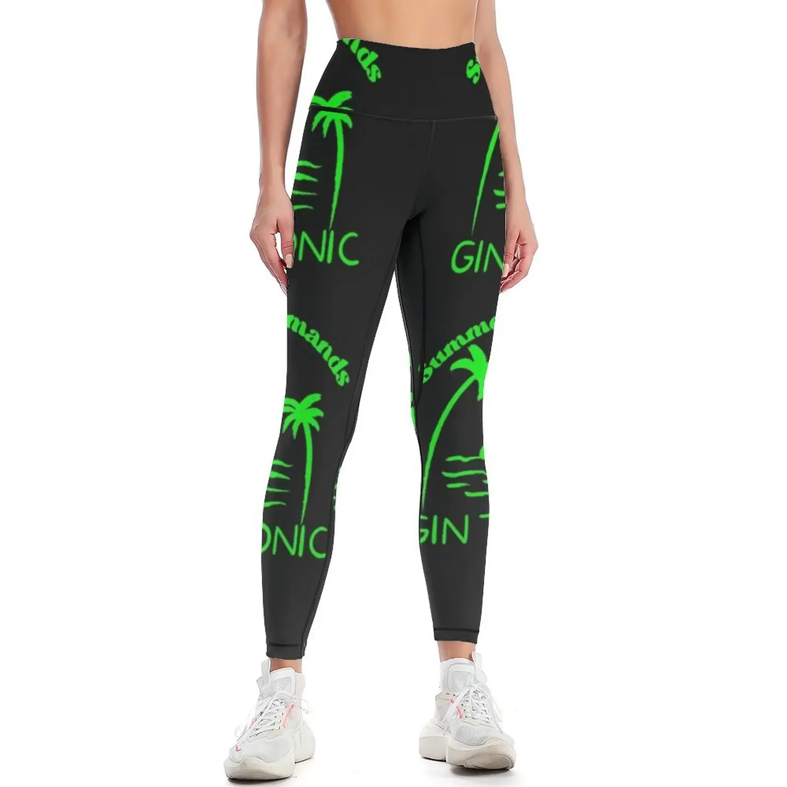 

Summer Demands Gin Tonic Leggings gym's sportswear Women's trousers sporty woman gym jogging pants Womens Leggings