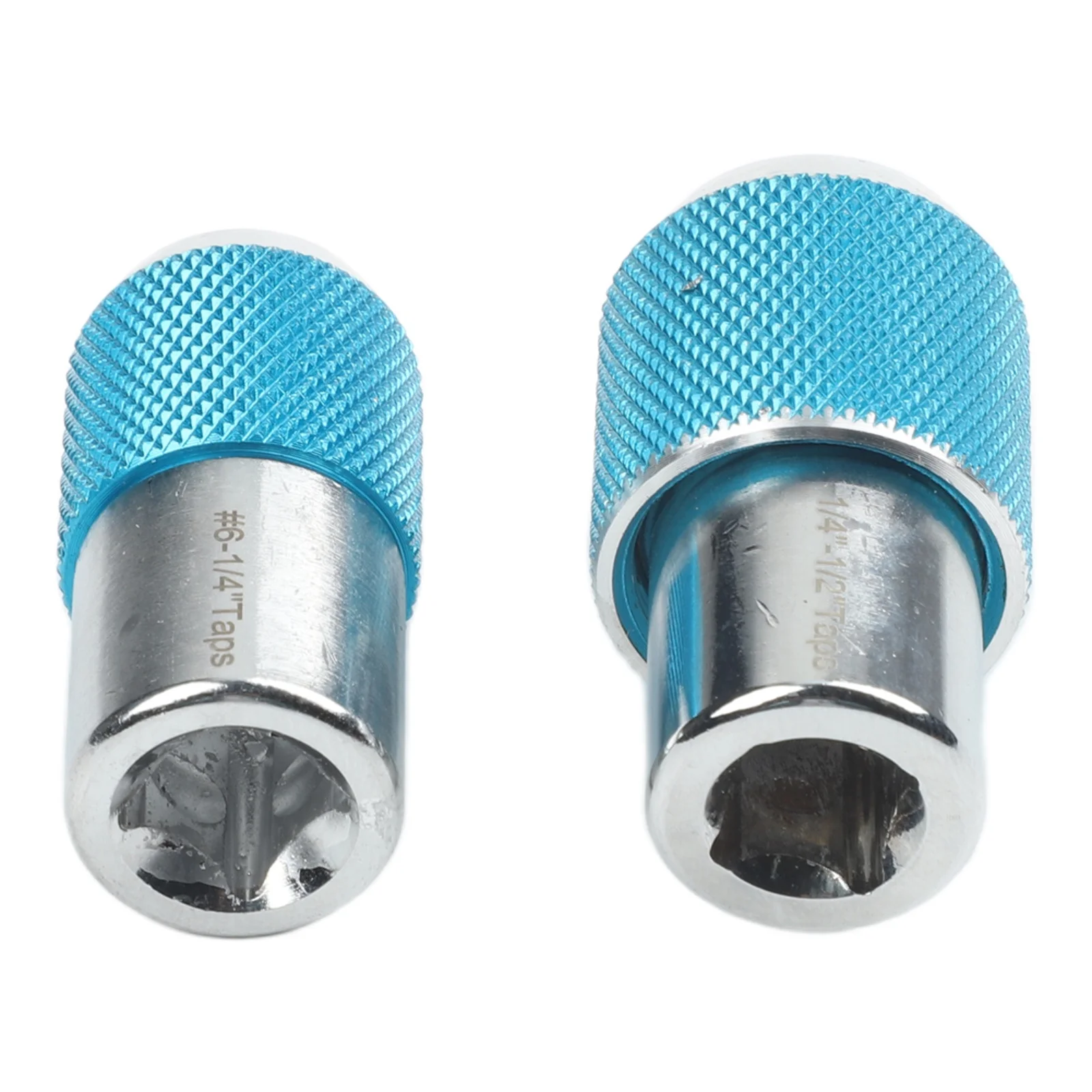 ラチェットタップレンチ用タップソケットセット2個セット-3-8インチドライブハンドツールアダプター-多様なタッピング作業に適しています