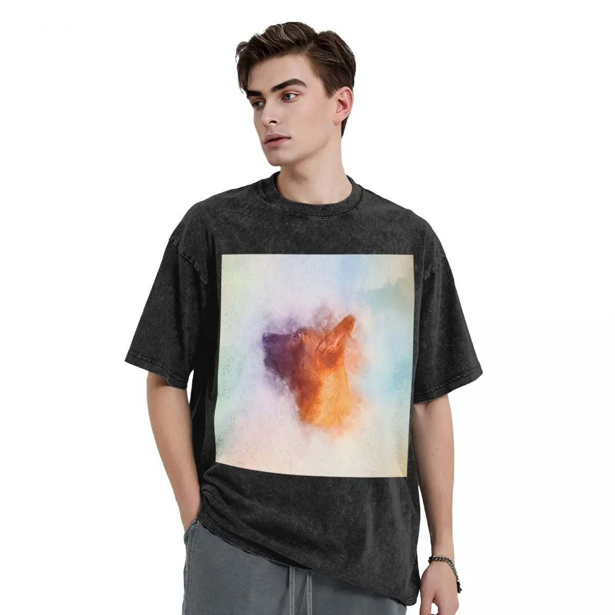 

Бельгийская овчарка Malinois Mechelaar, мытые футболки с собакой, хлопковая футболка в стиле хип-хоп с короткими рукавами, уличная одежда, футболки для мужчин и женщин