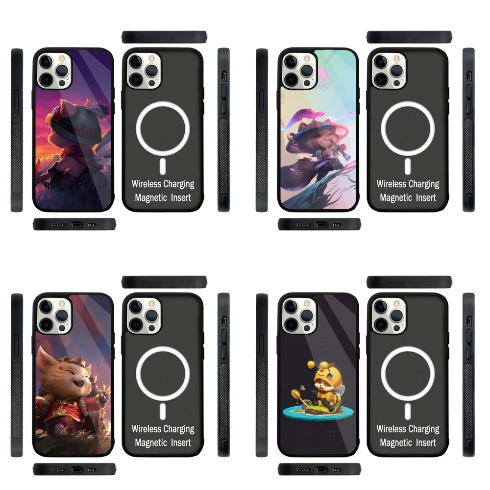 L-League of Legends Teemo Phone Case Strong Magnetic For IPhone 15,14,13,Pro,Max,Plus,11,12,Mini For Magsafe Wireless Charging