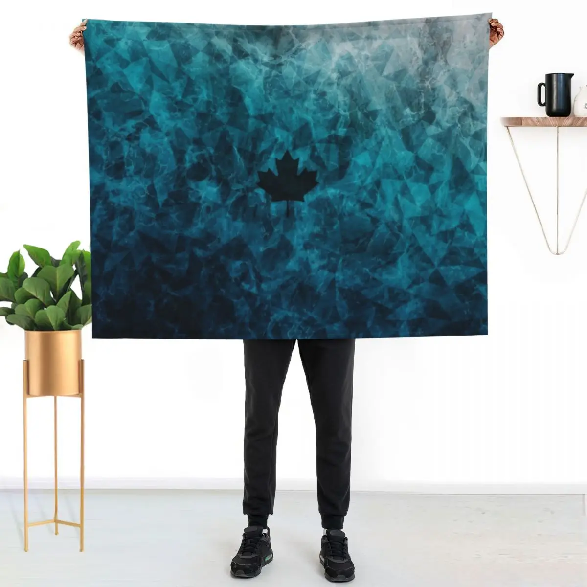 

Black Ice - JTF2[Roufxs-RB] Throw Blanket Easy Care Comfortable Blanket for Couch