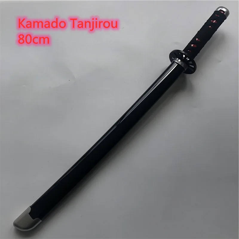 

1:1 Anime Sword Weapon Kamado Tanjirou Cosplay Sword Ninja Knife wood toy 80cm