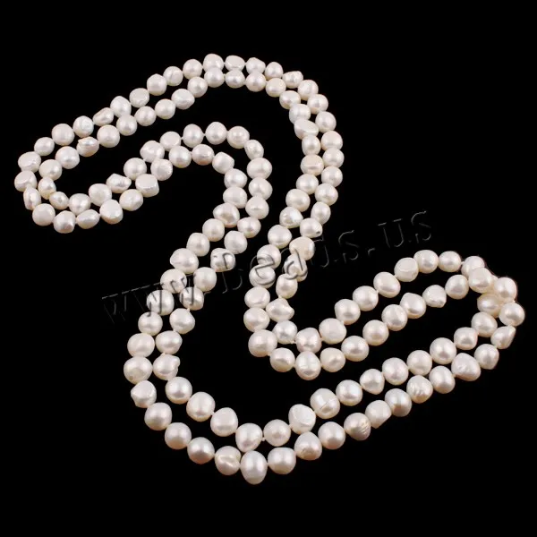 Natural Freshwater Long Pearl Necklace 10-11mm Natural Freshwater Pearl Sweater Chain For Women Jewelry Fashion Gift 62.5