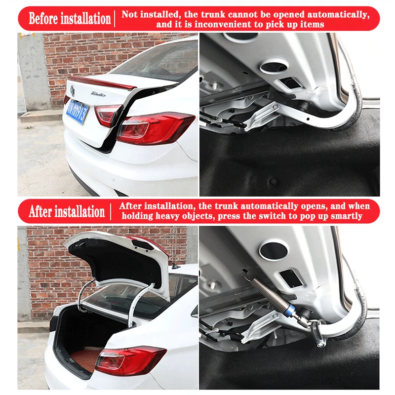 For Hyundai Sonata Verna LA Festa Accent Sonata Car Trunk Spring Device Kit Automatically Open Tools Spring Interior Accessories