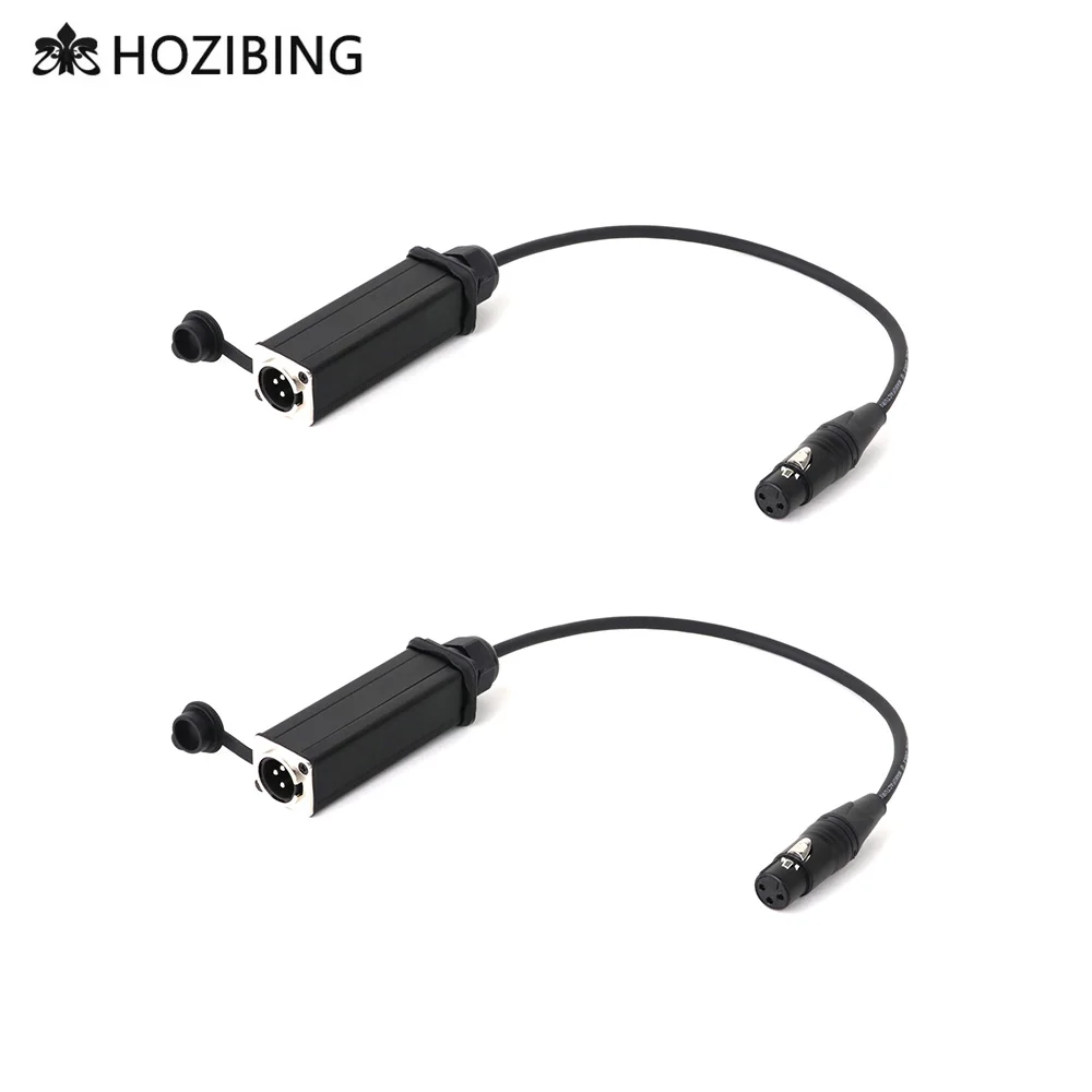 

3Pin XLR Male Panel Socket Coupler Adapter to 3Pin XLR Female Plug Connector Converter MIC Audio Extension Cable