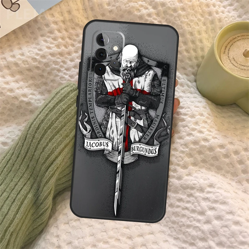 Templar Knight Fundas For Samsung Galaxy A53 A33 A73 A51 A71 A50 A70 A12 A22 A32 A52 A72 A52S A21S Case