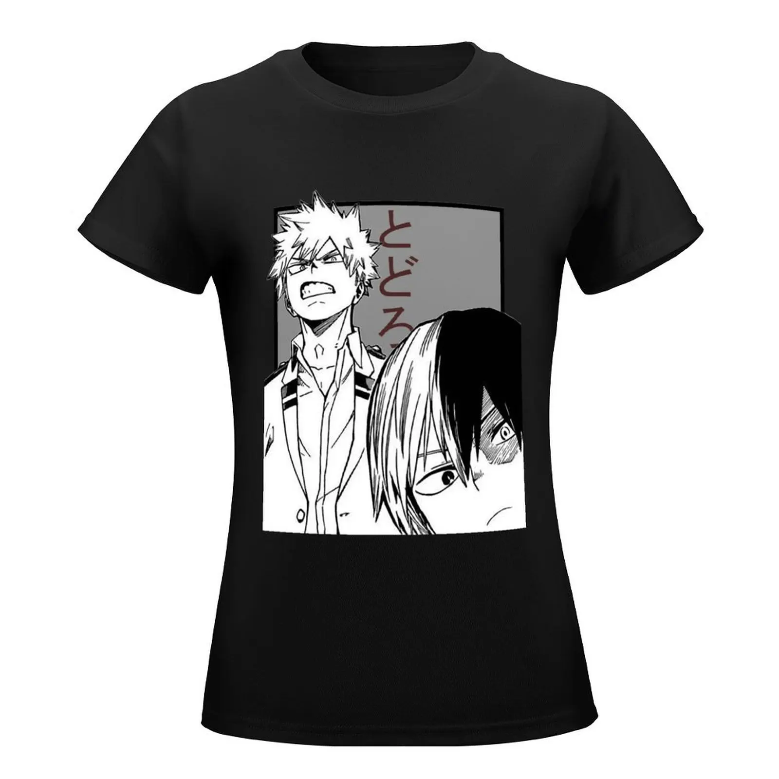 todoroki and katsuki bakugou T-Shirt tops plus size tops Blouse t-shirts for Women graphic tees funny