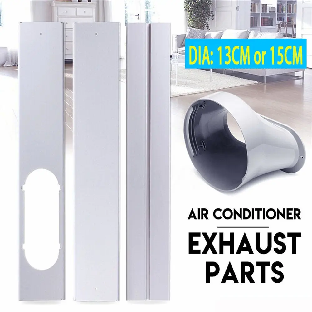 2/3PCS Portable Air Conditioner Window Kit Slide Plate Adjustable  Adaptor Wind Shield Exhaust Hose Tube Connector Accessories