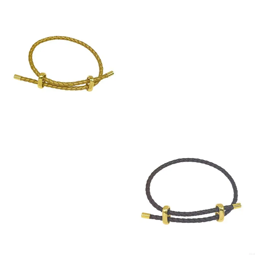  Couple Steel Rope Bracelet with Adjustable Titaniums Clasp Stylish Wristband Unisex Wrist Jewelry for Men Women