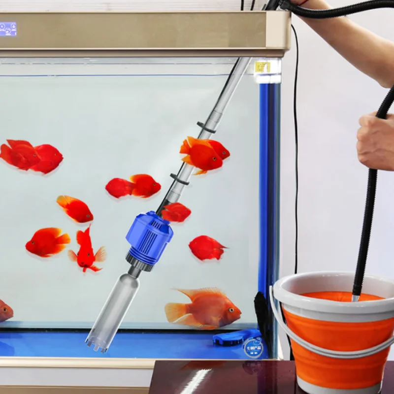 Aquarium Electric Gravel Cleaner Fish Tank Automatic Siphon Filter Water Change Pump Vacuum Gravel Cleaner Water Filter Pump