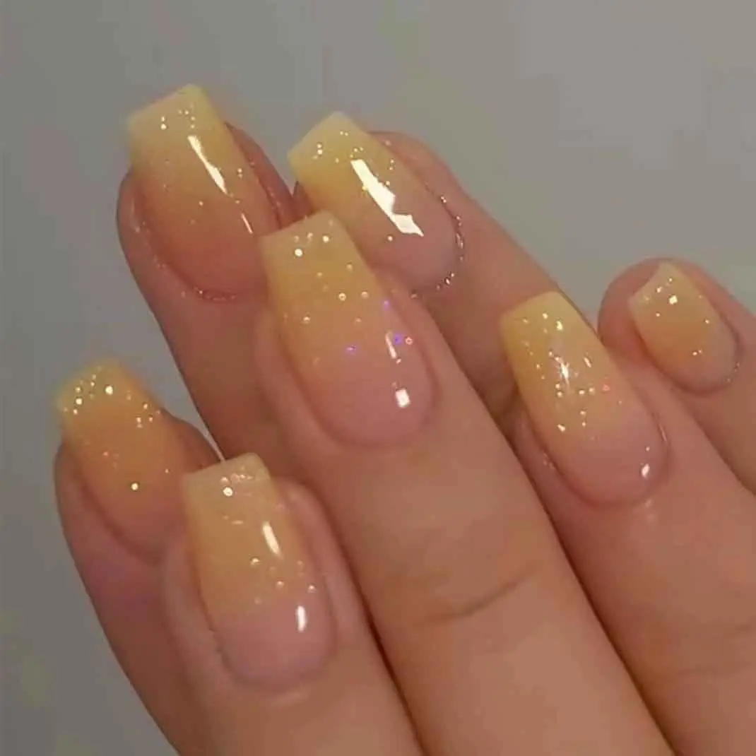 ARTAUG 24 Stück glänzende rosa Nägel zum Aufdrücken, mittelgroß, quadratisch, künstlicher Nagel, eleganter Stil, künstlicher Nagel, vollständige Abdeckung, künstlicher Nagel für stilvolle Frauen – Detail 11