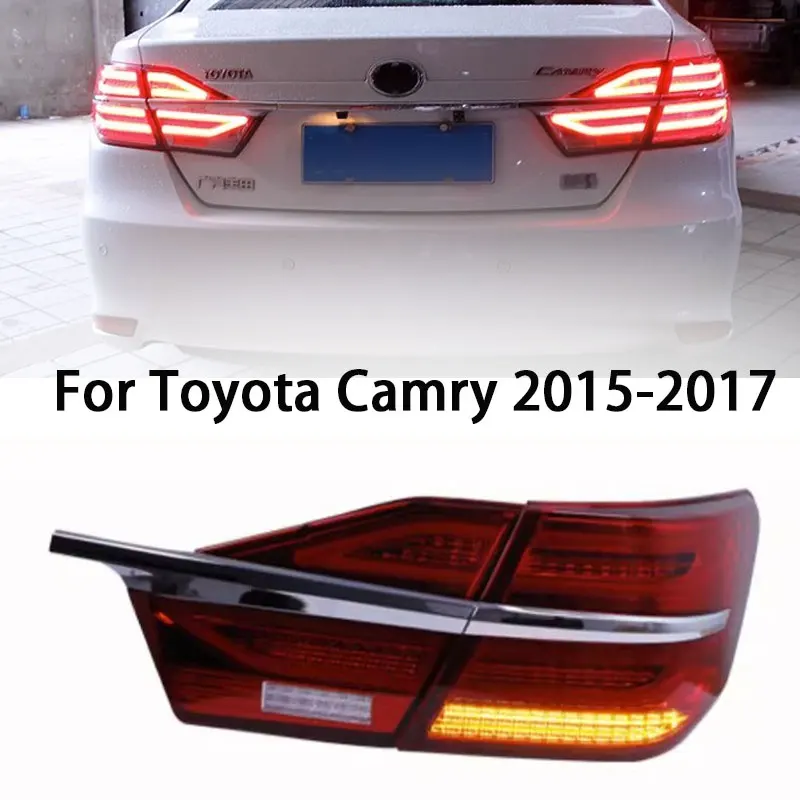 

1 pair LED Tail Light Assembly for Toyota Camry 2015-2017 Taillights Plug and Play with LED Dynamic Turning Rear Tail Lamps