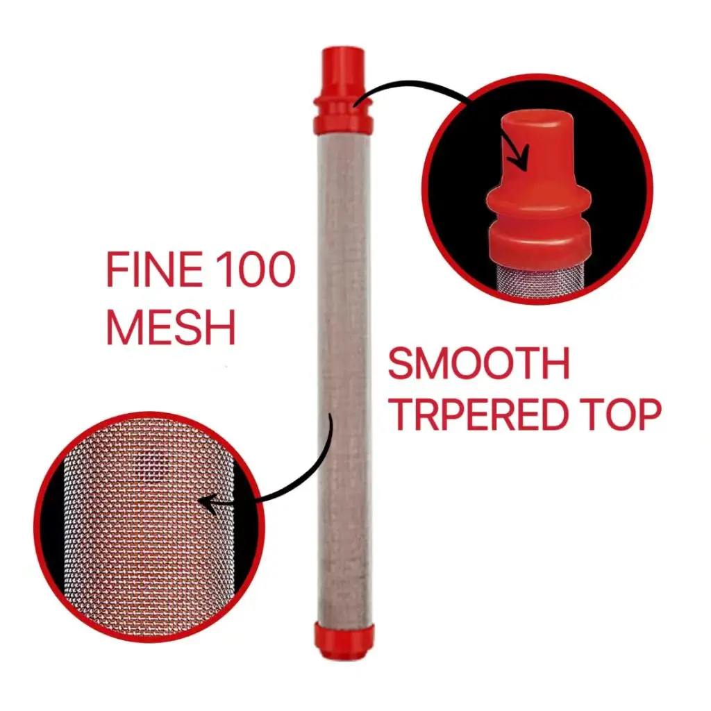 200 Mesh (Red) Airless Spray Gun Filter for Wag-ner Airless Spray Gun(10 PCS, 200 Mesh, Red)