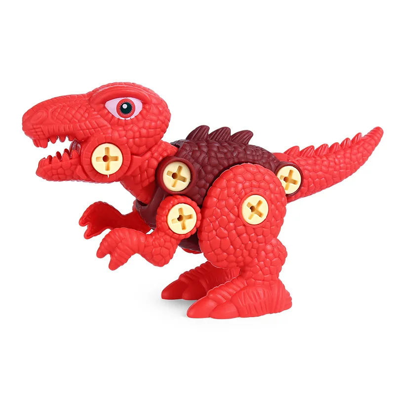 Children's development intelligence assembly detachable dinosaur toy model screwable T-Rex Triceratops Brachiosaurus