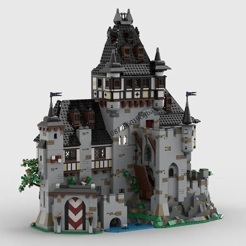 New 3996Pcs Moc European Medieval Street View Brickburged Castle Model Diy Creative Ideas kids Toy Birthday Gift Custom Puzzle