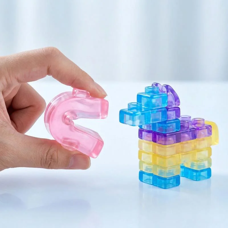 Squishy Jelly Building Blocks Soft Sensory Stress Relief Toys For Kids Toddlers Creative Stackable Play For Birthday Party