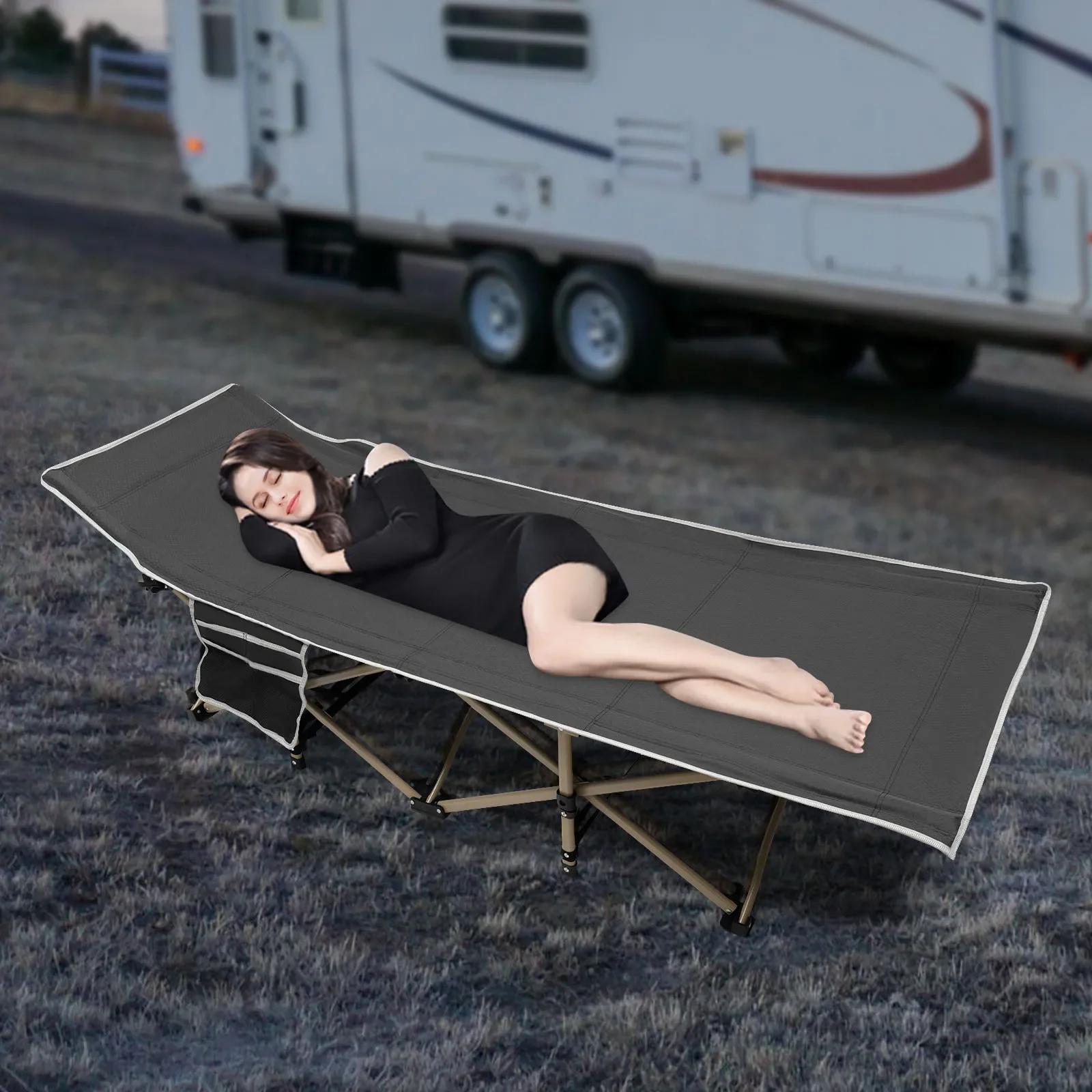 

Camping Cot for Adults, Folding Sleeping Cots for Camping & Hunting, Travel Tent Cots
