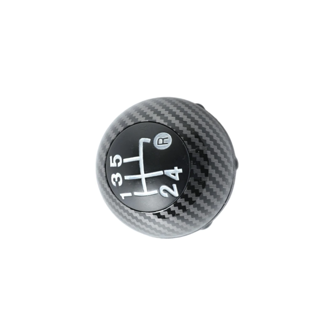 Auto Transmission Knob 5 Speed for shifter Head For Engaging Driving Experience Premium Carbon Fiber Texture Sleek Modern Look