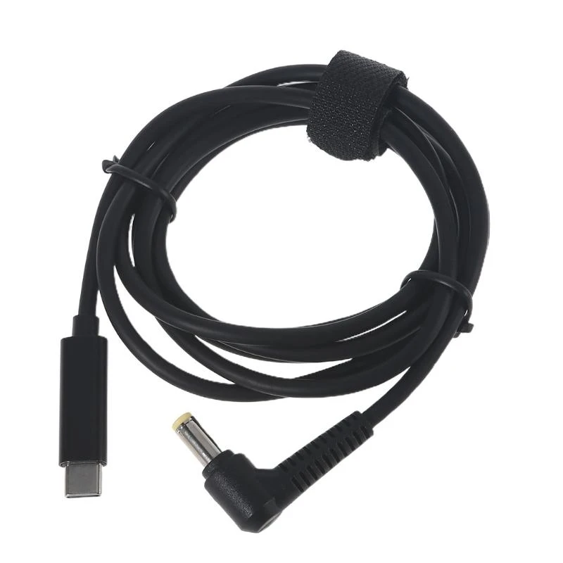 Universal PD 65W 3A Tipo-C para cable carga rápida 5,5x2,5 mm