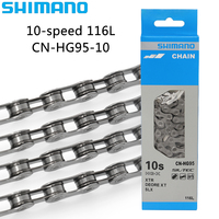 SHIMANO SLX CN-HG95-10 10 Speed MTB Bike Chain Super Narrow 116 Links for Mountain Bike with Quick Link Original Bicycle Parts