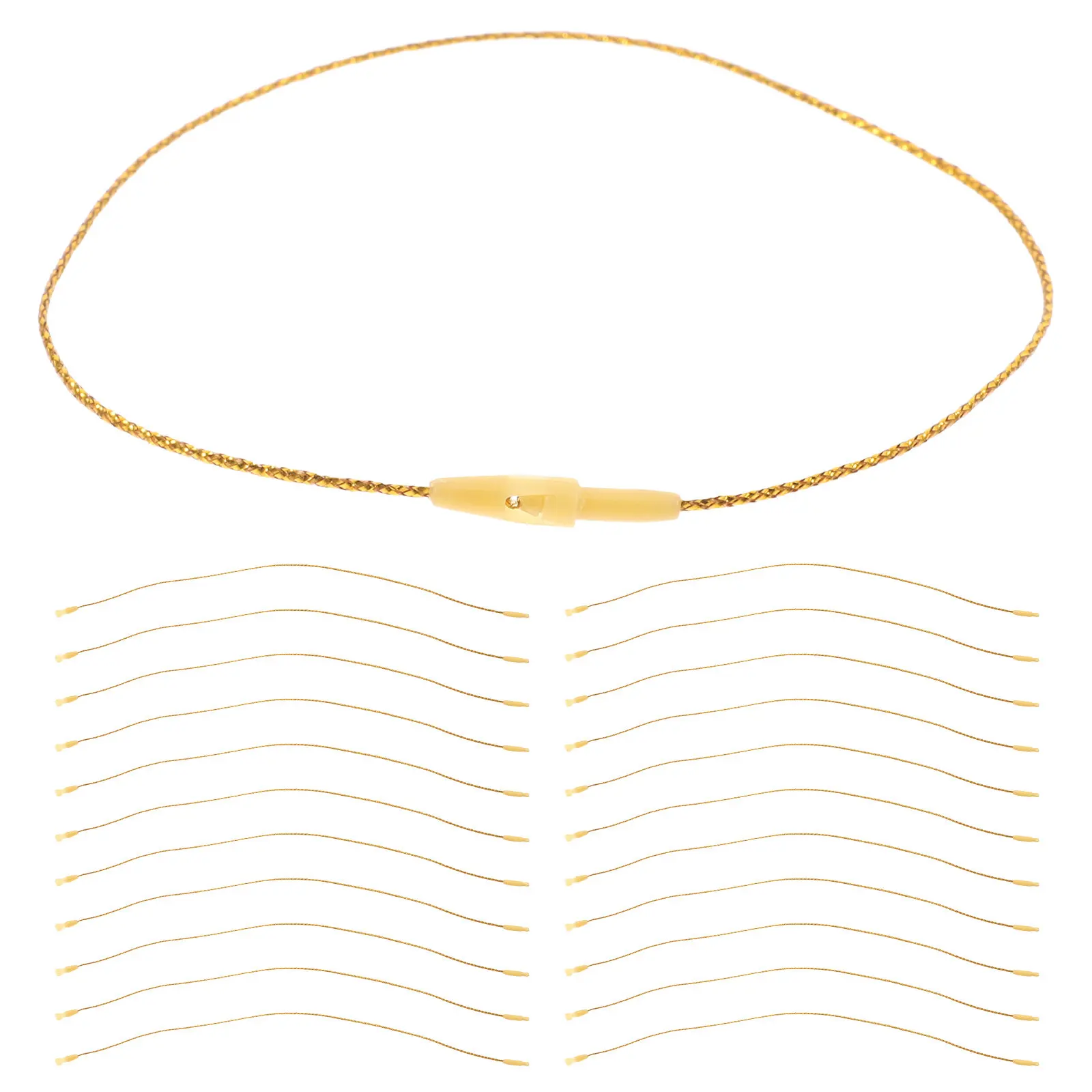 

100 шт. веревок для украшений с защелкой, полипропиленовые, для подвешивания елочных шаров, бирок, этикеток, поделок, декора