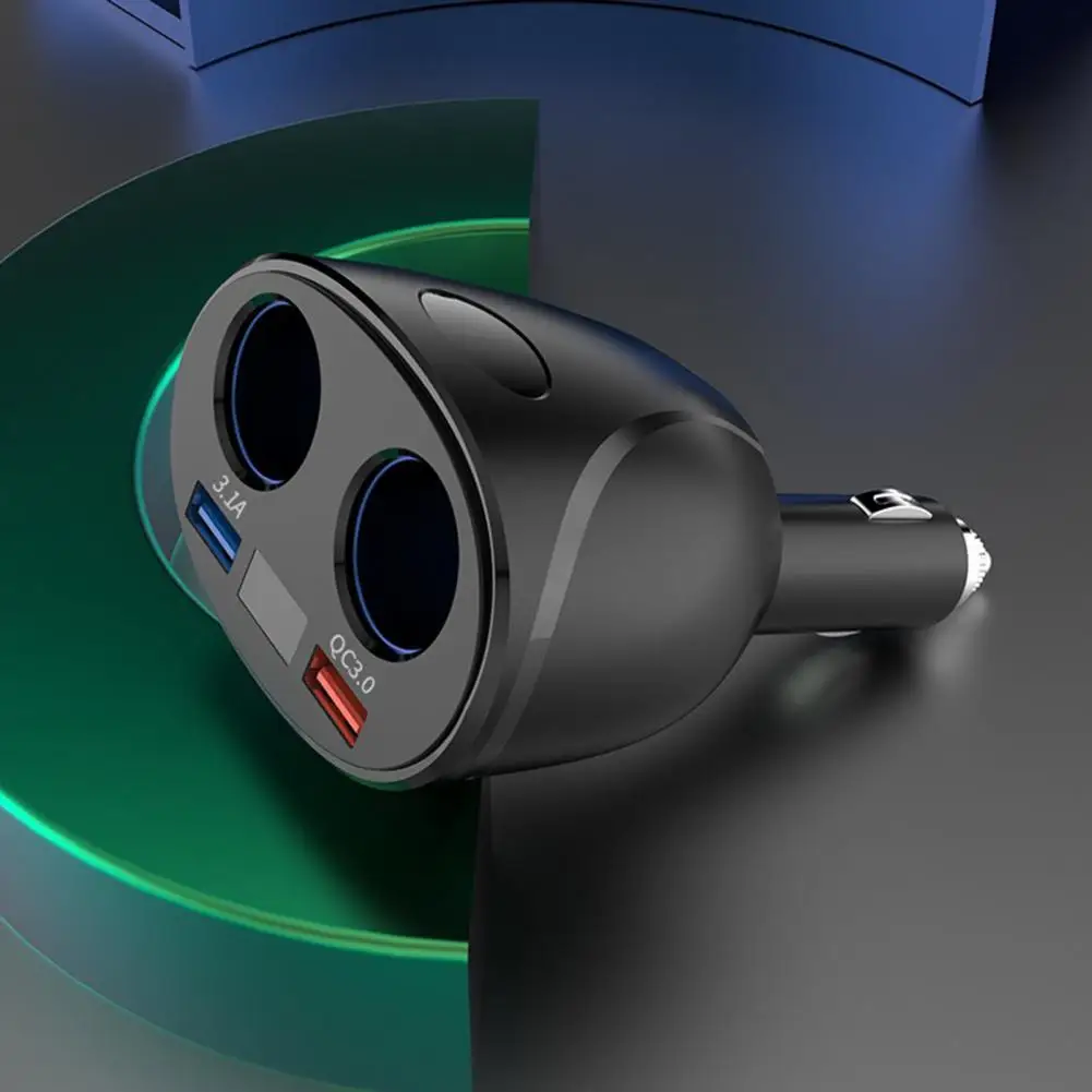 

Fast Charging Car Adapter Digital Display Usb Car Charger with Quick Charge Intelligent Chip for Safe Charging Temperature