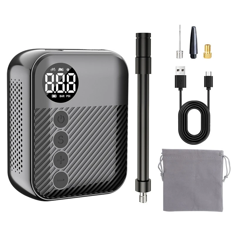 

Wireless Air Pump Portable Bicycle Electric Vehicle Tire Air Pump Intelligent Digital Display Cycling Mini Air
