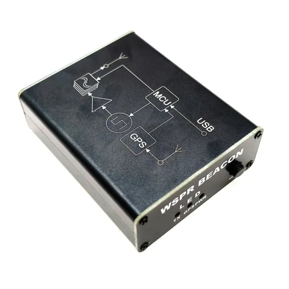 SI5351 WSPR Transmitter Device with TCXO and GPS Module for 23dBm Output and Automatic QTH Positioning USB Powered