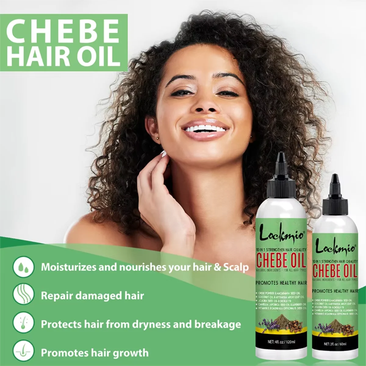 Chebe Hair Oil for Scalp Soothing and Nourishing Roots Hair Care Products Chebe Moisturizing Shine Conditioner for Men and Women