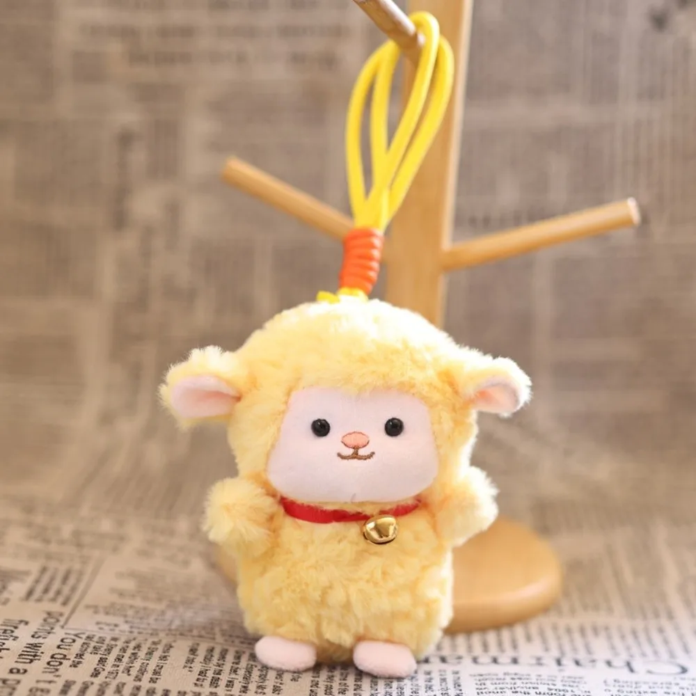 Key Holder Standing/Sitting Mini Sheep Keychain Sheep Lamb Sheep Pendant Cartoon Soft Soft Lamb Ornament Chinese New Year