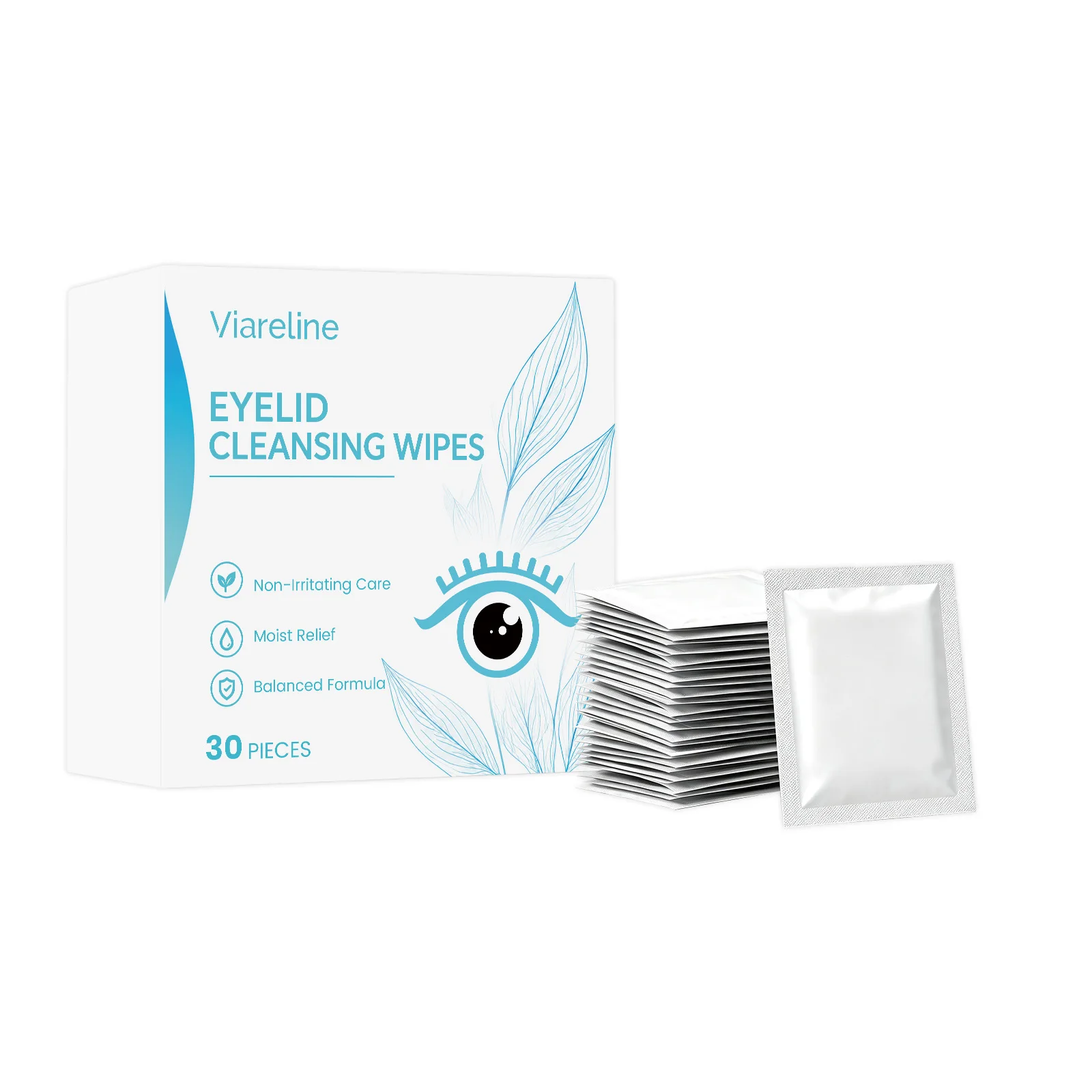 Eyelid Lash Wipes Tea Tree Oil Bulk Pack Remove Excess Oil Relief Itchy Dry Eyes Alcohol Free Hyaluronic Acid Daily Eye Cleanser