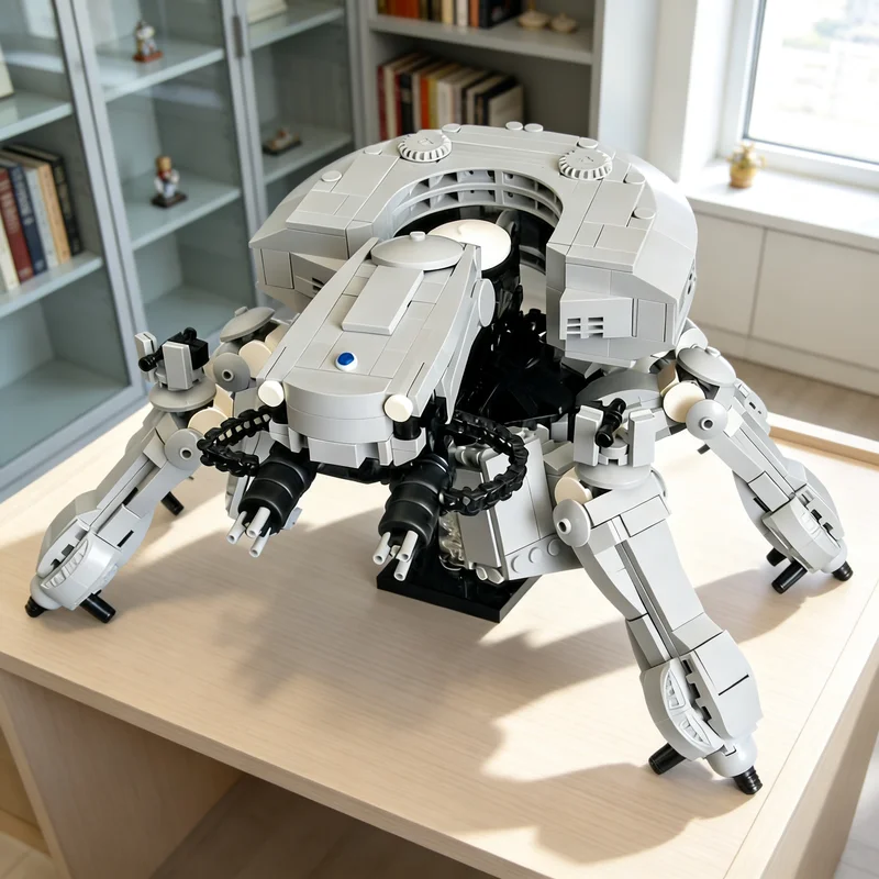 1228pcs MOC Ghost In The Shell R3000 Spider Tank Originals Model Building Blocks Christmas Gift Toy Education Idea Assemble