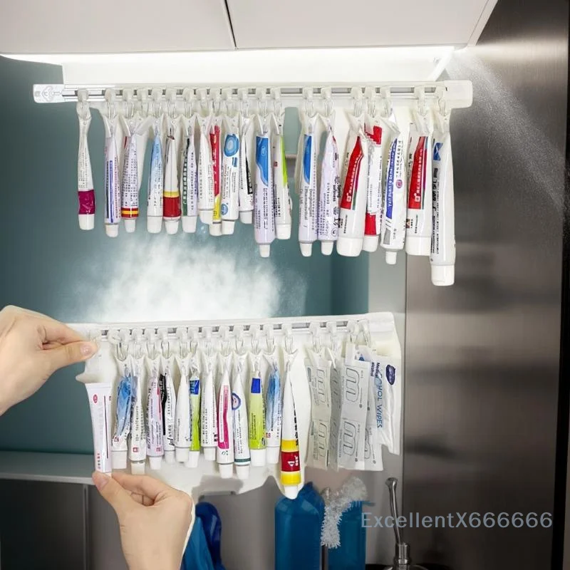 

Single Piece Plastic Rack for Ointments and Lotions, Large Capacity, Integrated Slide Rail