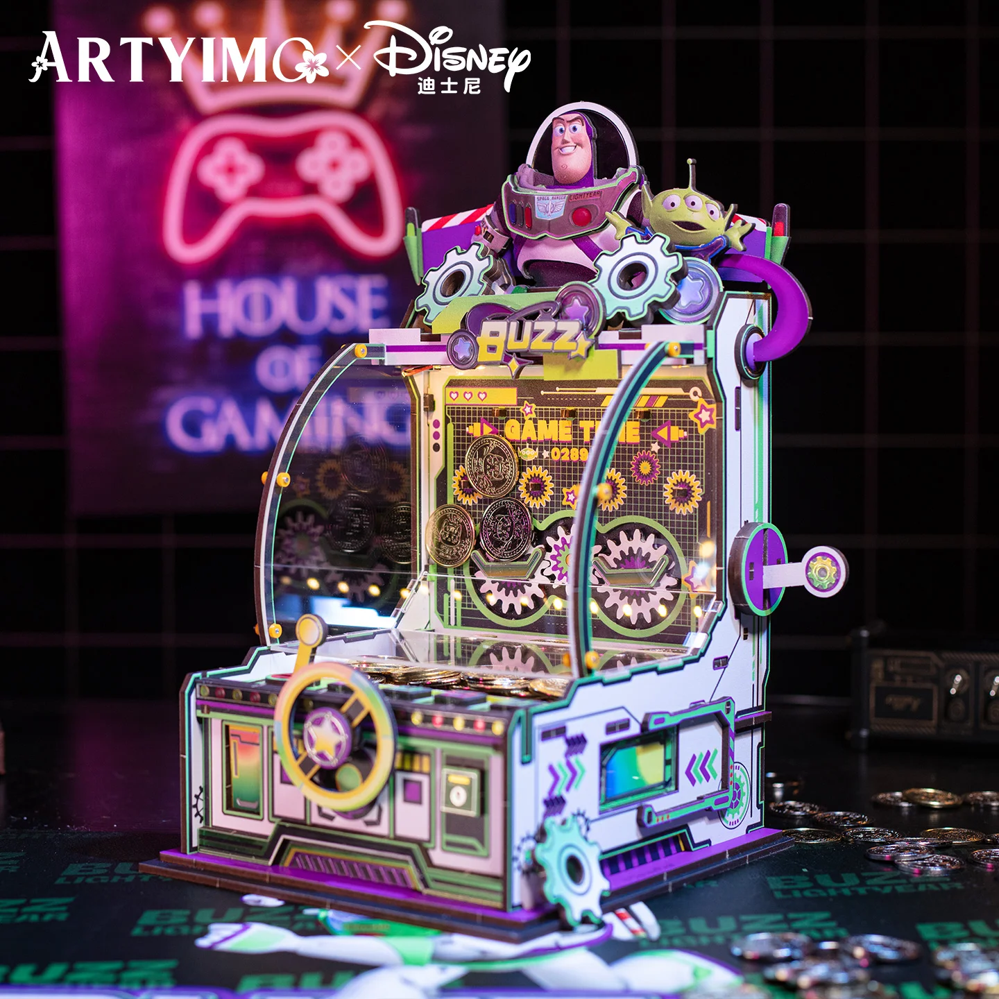 mu-buzz-lightyear-coin-pusher-3d-metal-puzzle-diy-assembly-kit-brain-teaser-office-decor-birthday-christmas-halloween-gift