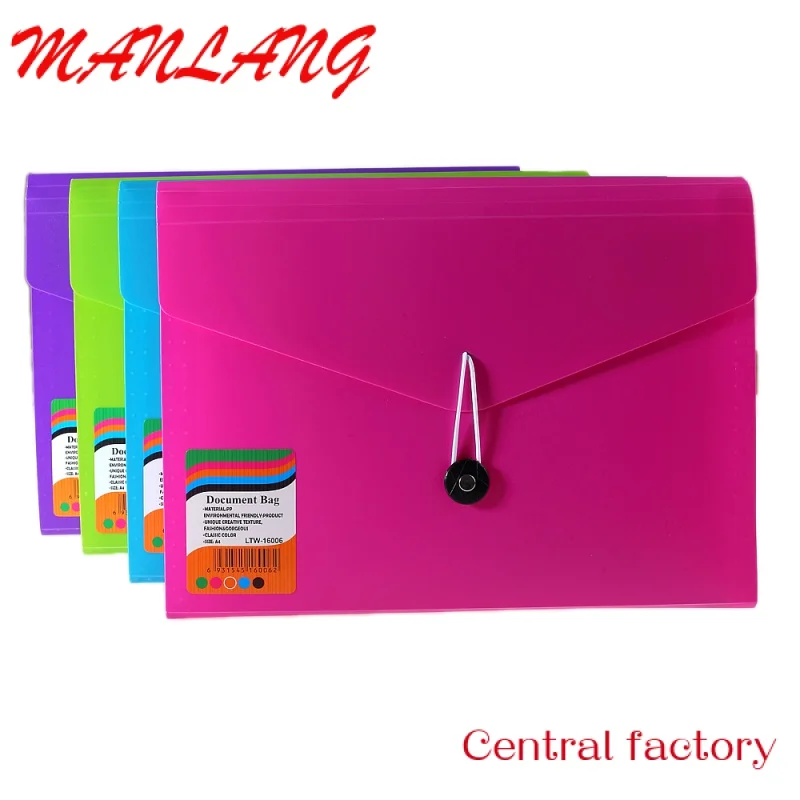 Custom  Eco-friendly card pp file folder top loader paper folder binder pocket document folder to collect documents my bag