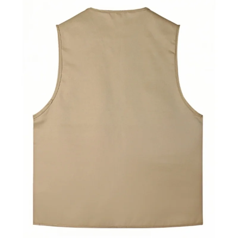 Work and Leisure All-Match Summer Fishing Vest Multi-Pocket Vest High-End Custom Logo Printed Brand Text