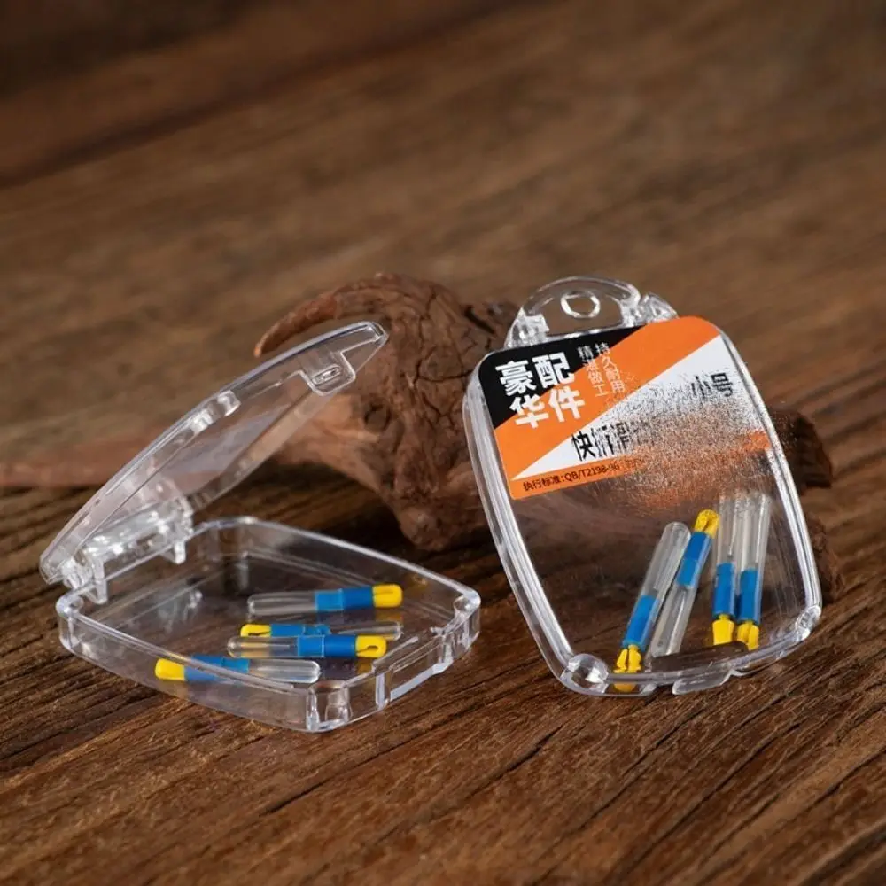 

1 Box Fishing Gear Block Quick Replacement Fish Float Rest Silicone Detachable Fish Float Seat Swivel Anti Knot Fish Line