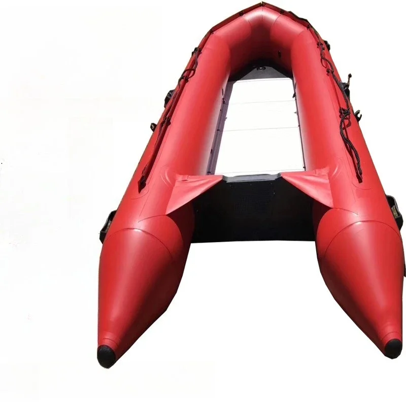 Aluminum alloy bottom flood resistance life-saving inflatable boat flood control rubber boat, rescue boat assault boat