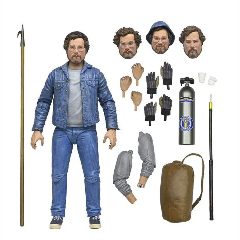Op voorraad: NECA 03335 Jaws 50th Anniversary Ultimate Matt Hooper Amity Arrival, 18 cm actiefiguur, officieel gelicenseerd product uit de film.
