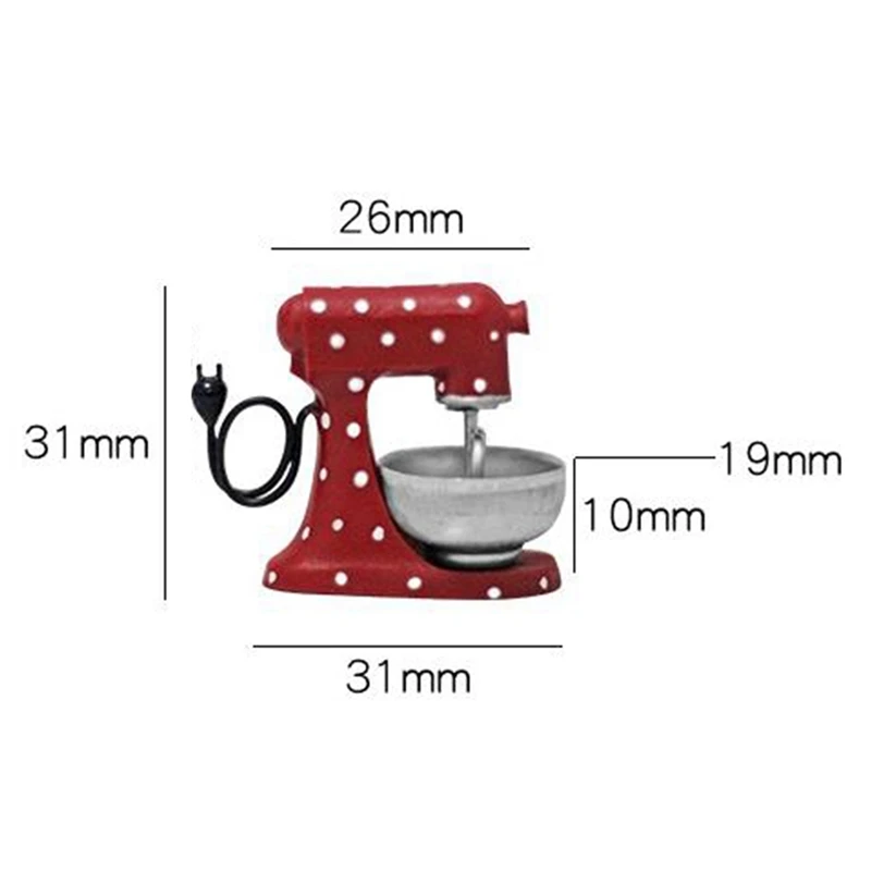 1/12 Schaal Dollhouse Miniatuur Mini Blender Mini Blender Hars Mini Blender OB11 BJD Poppenhuis Keuken Koken Accessoires