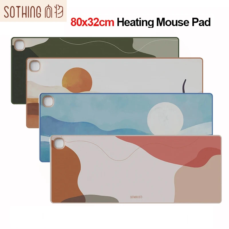 

Sothing Large Heating Desktop Mat Office Home Students Writing Hand Warming Mouse Pad Waterproof Adjustable Temperature pad