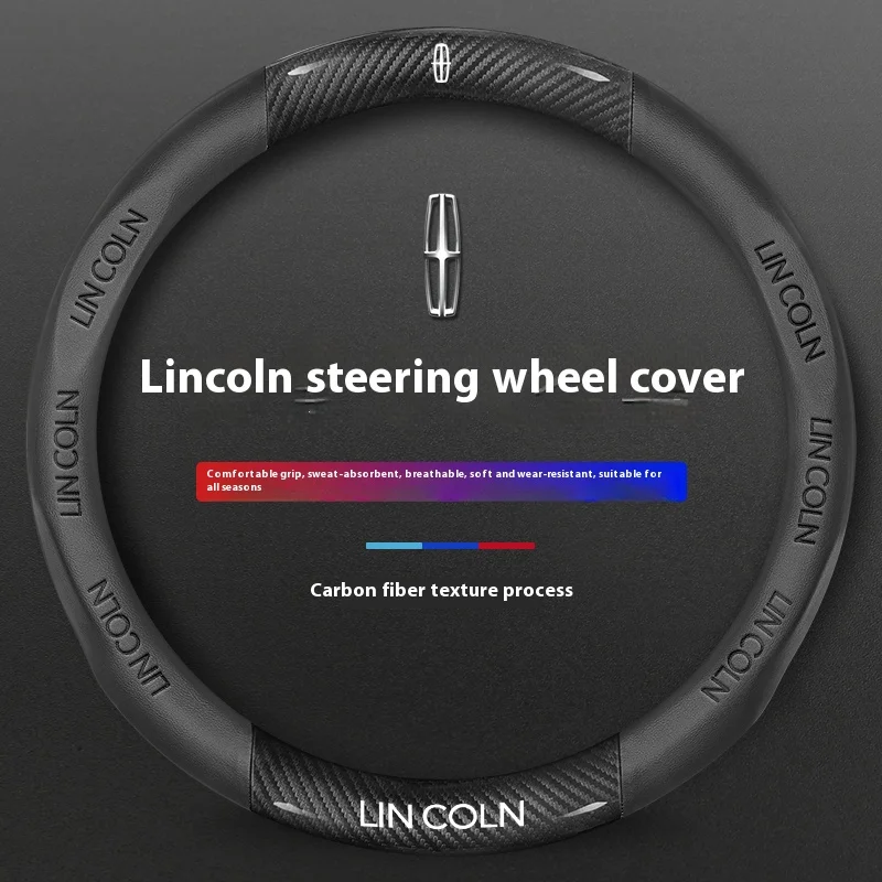 

Для Lincoln Z MKZ MKT MKC MKX MKS Navigator Aviator Nautilus Corsair Continental карбоновая замша противоскользящий чехол на руль автомобиля