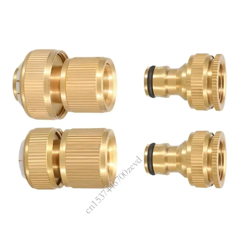 

Heavy Duty Reinforced Brass Hose Joints Adapter Water Pipe Connectors Fittings Easy Twist Suitable For Irrigation Tools P9YB