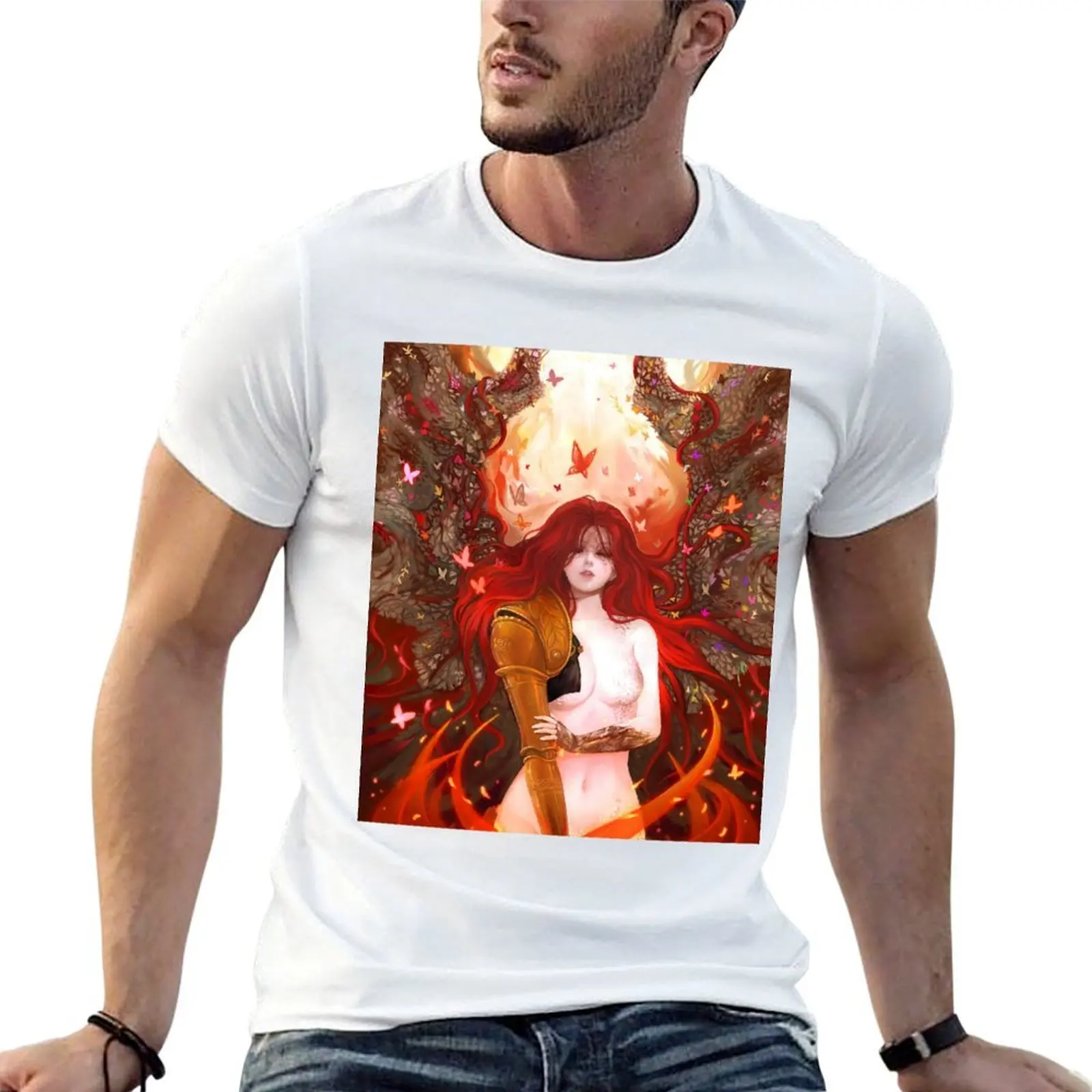 

tshirt t shirt T-Shirt for man shirts anime t funny Malenia cotton