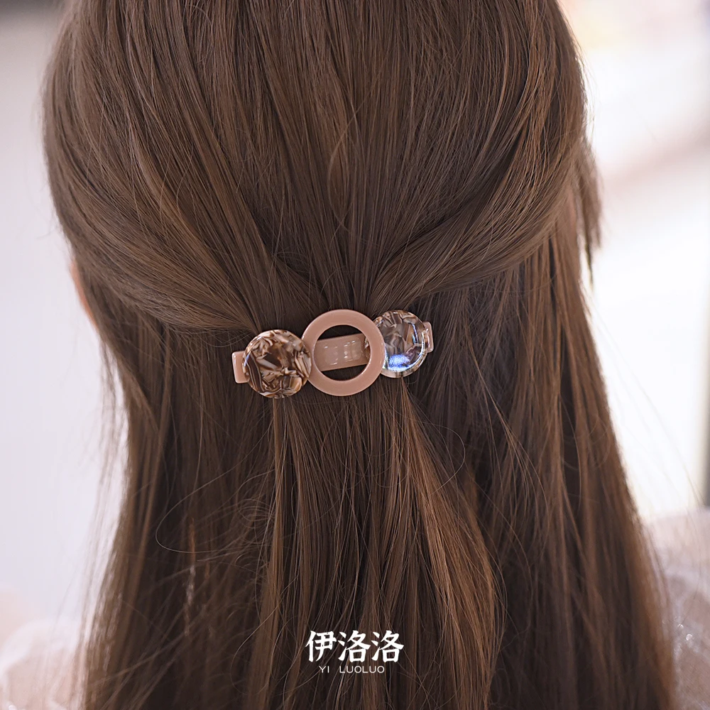 Women Headwear Small Size Girl Hairwear Cute Hair Clip Vintage Hair Barrette Acetate Fashion Hair Accessories For Women