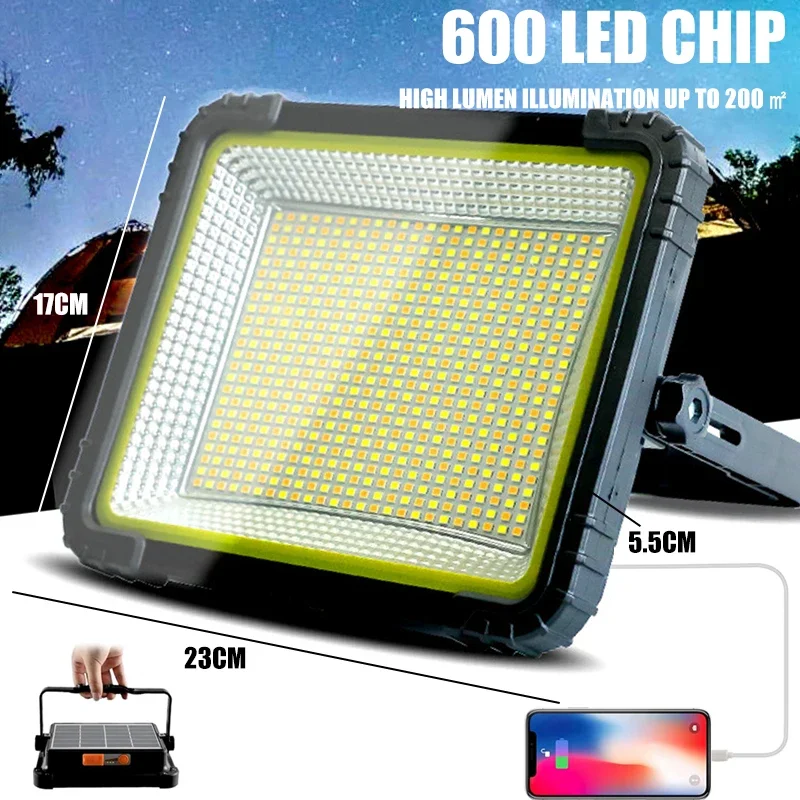 lanterna portatil para tenda 600led 12000mah recarregavel emergencia luz do mercado noturno impermeavel lampada de acampamento ao ar livre 01