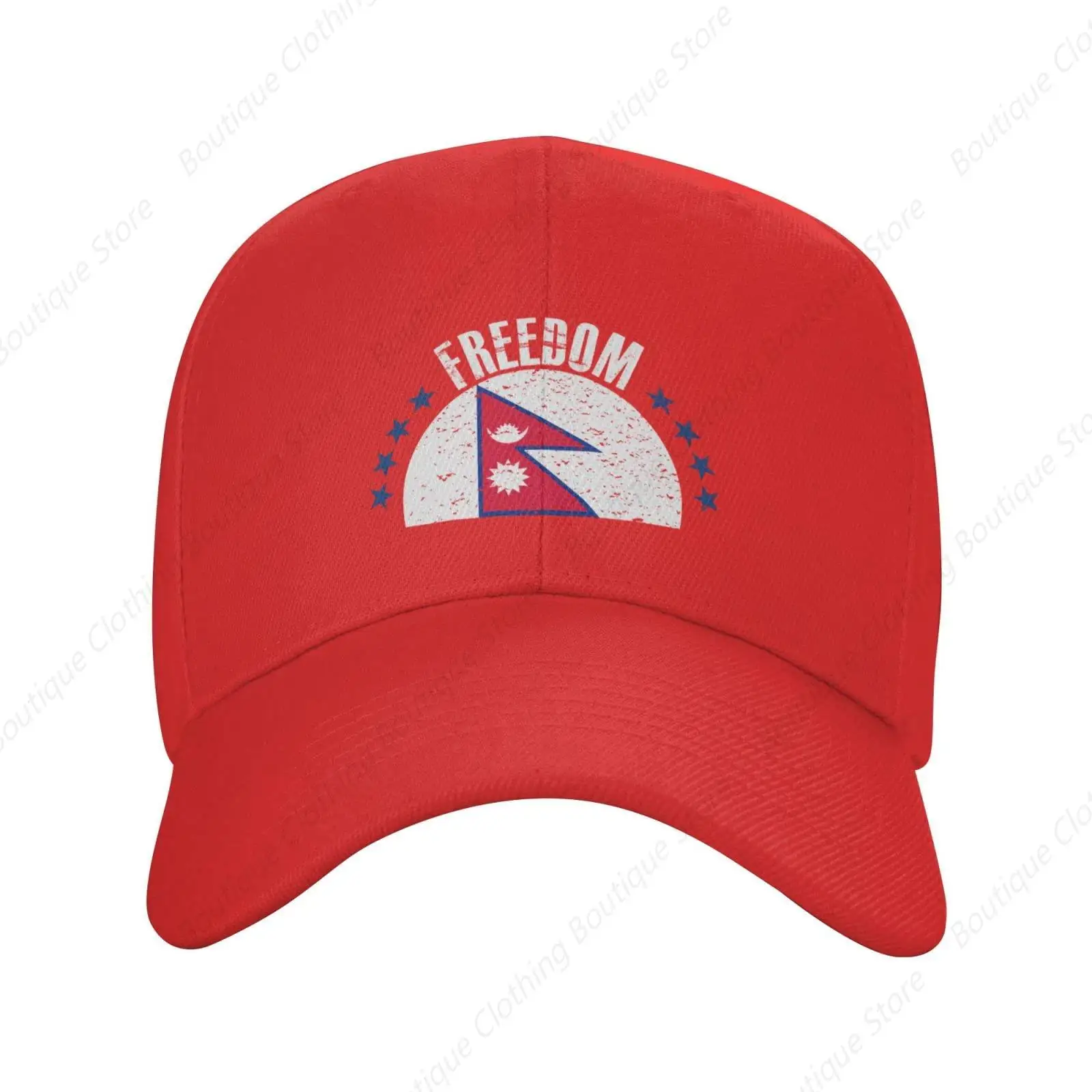 The Nepal Flag and Freedom Baseball Caps for Men Women Hat Adjustable Cap Trucker Hats Dad Cap Navy Blue