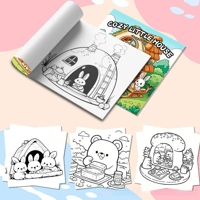 New Arrival Coloring Book with 24 Pages, Affordable Stress Relief Drawing & Coloring Book for Adults, Perfect for Amazon Store