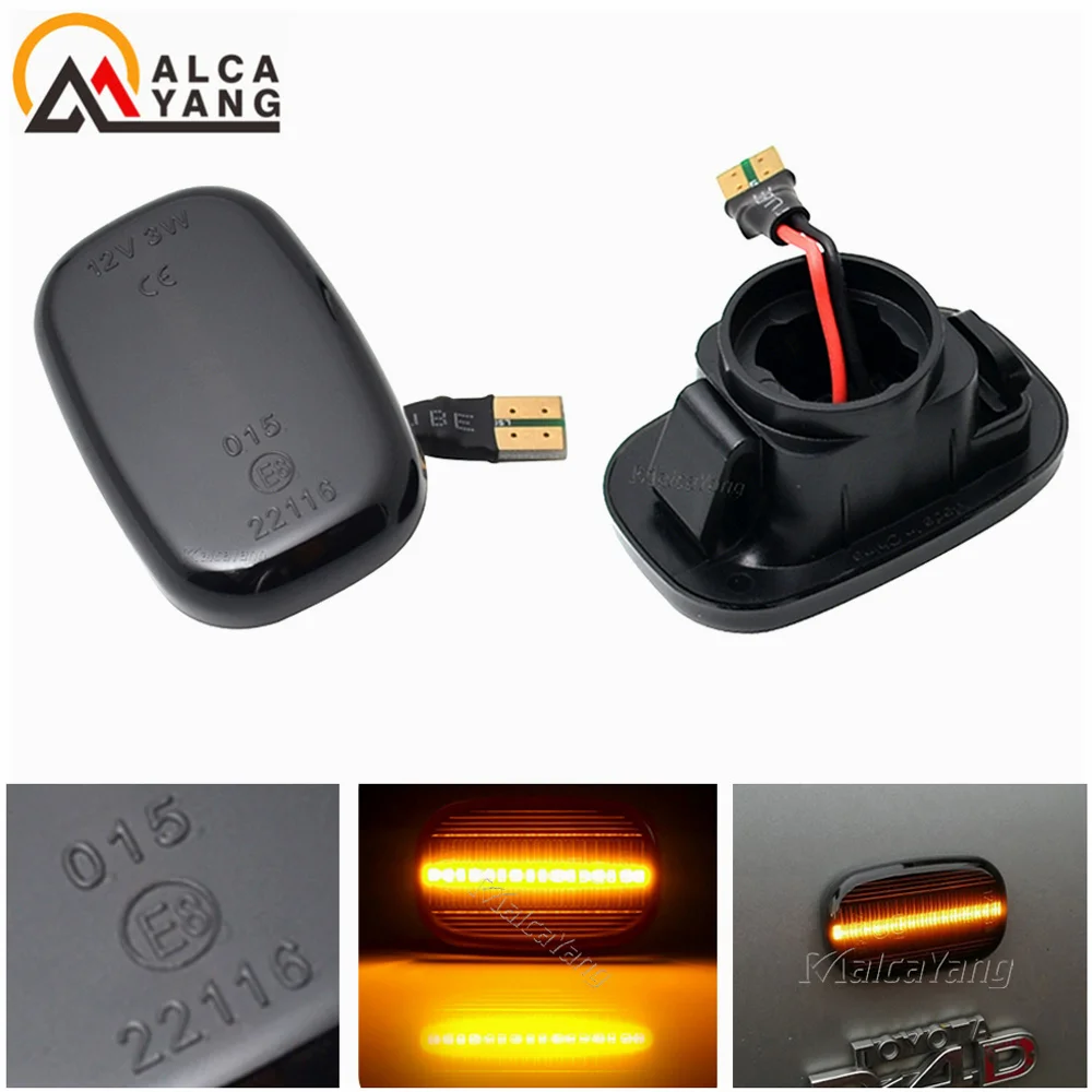 Led Dynamic Side Marker Turn Signal Lights For Toyota Corolla RAV4 Prius Yaris Camry Vios Hilux Allex Avensis Celica Supra Mk4